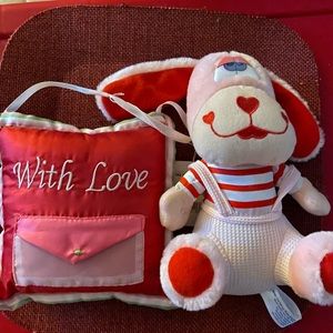 Puppy love & pillow valentines set gift for your sweetheart ❤️ lovers gift